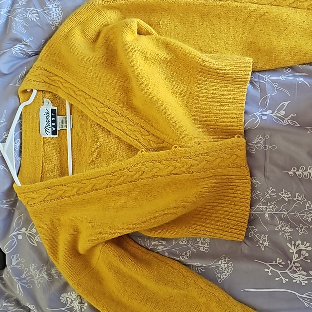 marnie west yellow sweater